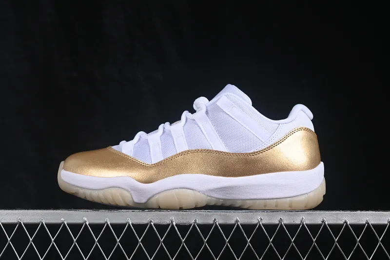 All categories Air Jordan Jordan series basketball shoes Air Jordan 11 F version Air Jordan 11 Low "Metallic Gold" AJ11 Joe 11 Platinum AH7860-102